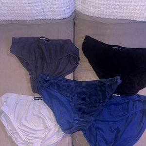 Lot of 5 vintage Papi and body glove briefs